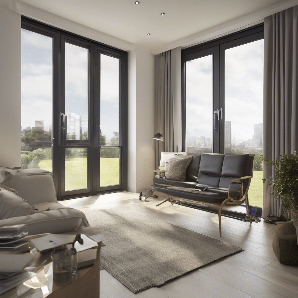 Modern anthracite grey bifold doors installation
